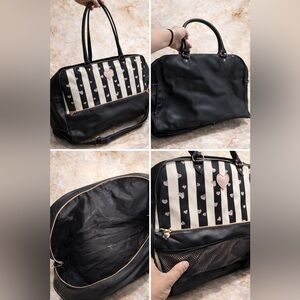 “Mary Kay XLarge Heart Stripe Travel / Consultant Bag with Shoulder Strap”